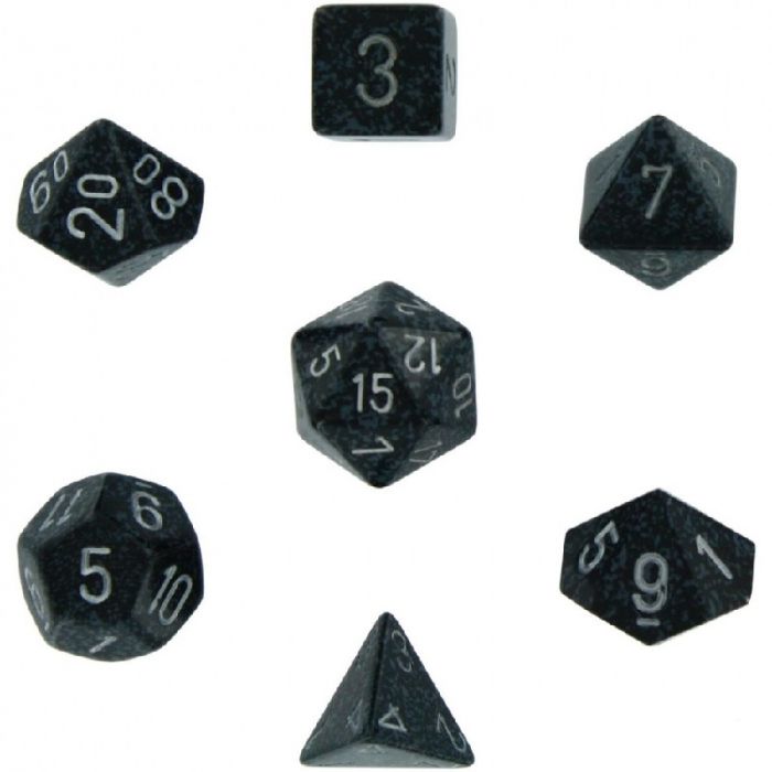 Chessex Speckled Polyhedral Dice Set Ninja (7 dice) [3]