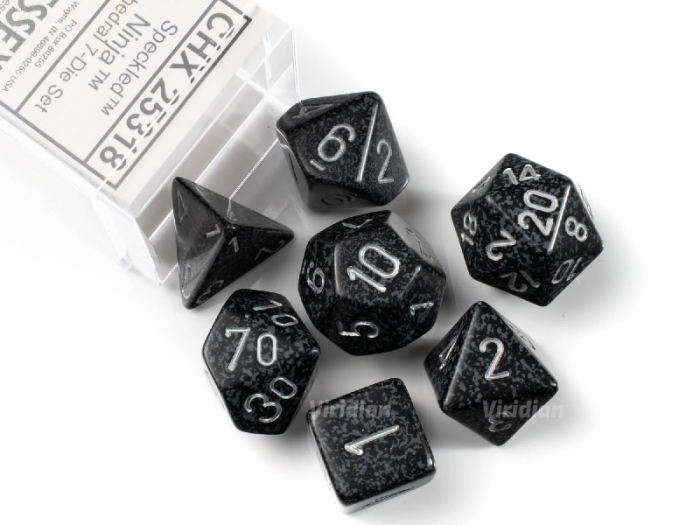 Chessex Speckled Polyhedral Dice Set Ninja (7 dice) [4]