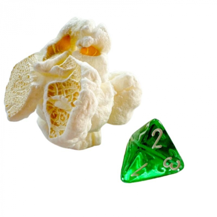Chessex Translucent Mini-Polyhedral Dice Set Green/white (7 dice) [2]