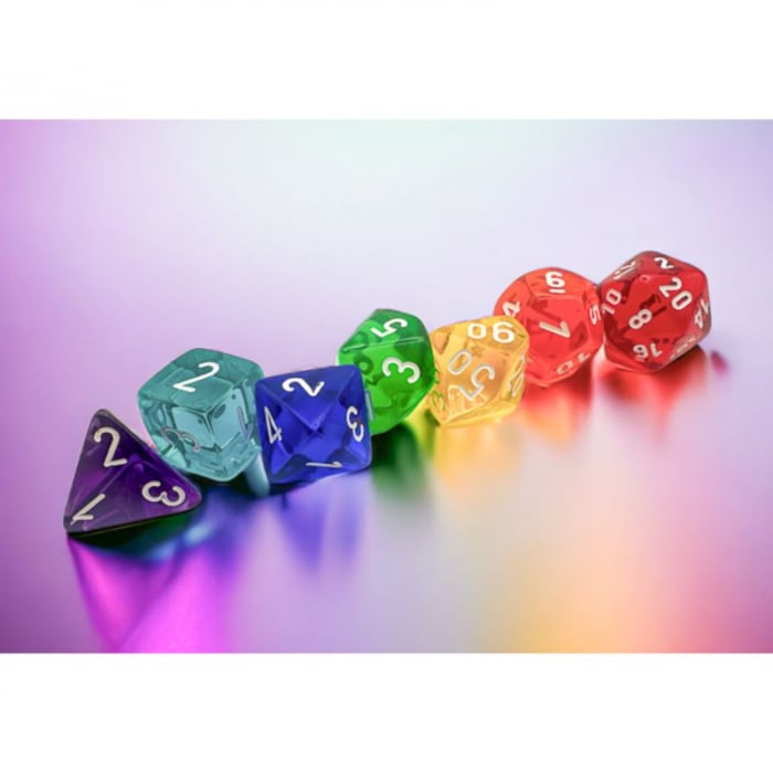 Chessex Translucent Polyhedral Dice Set Prism (7 dice) [2]