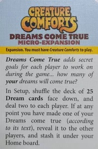 Creature Comforts: Dreams Come True si Talents (Extensie) - EN [2]