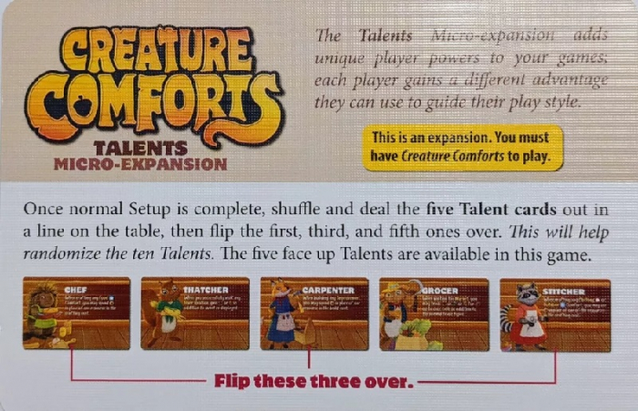 Creature Comforts: Dreams Come True si Talents (Extensie) - EN [4]
