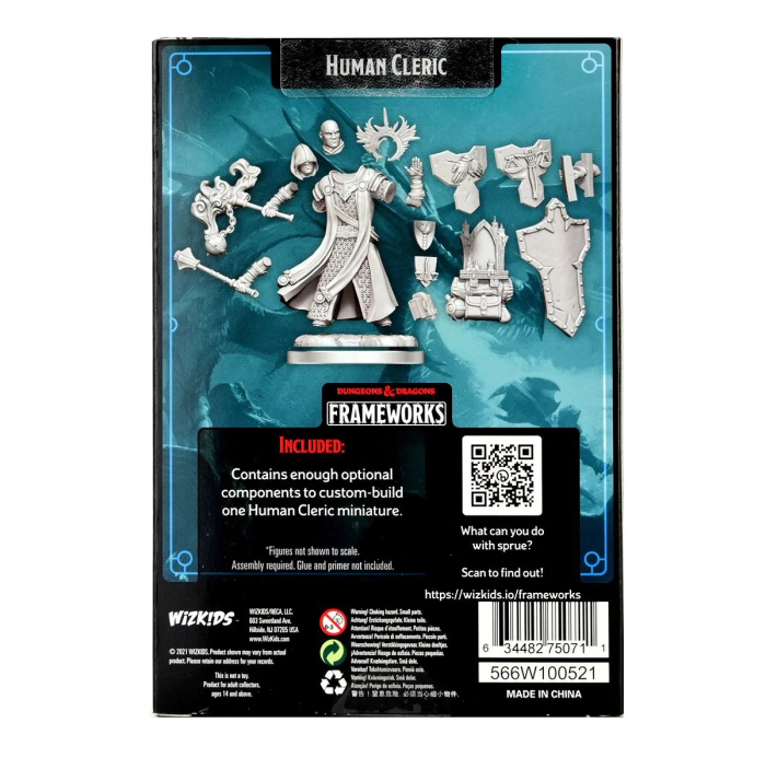 D&D Frameworks Miniature: Human Cleric Male [5]