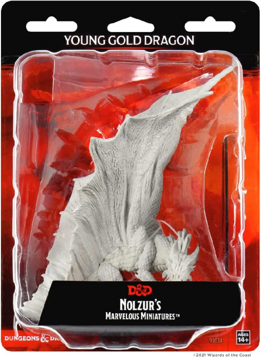 D&D Nolzur's Marvelous Miniatures - Young Gold Dragon [2]