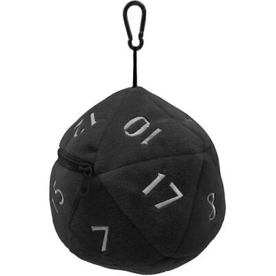 D20 Plush Dice Bag - Black [2]