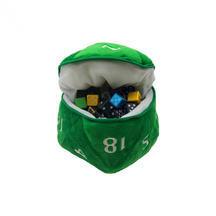 D20 Plush Dice Bag - Green [2]