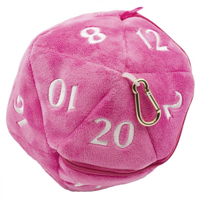 D20 Plush Dice Bag - Hot Pink [2]
