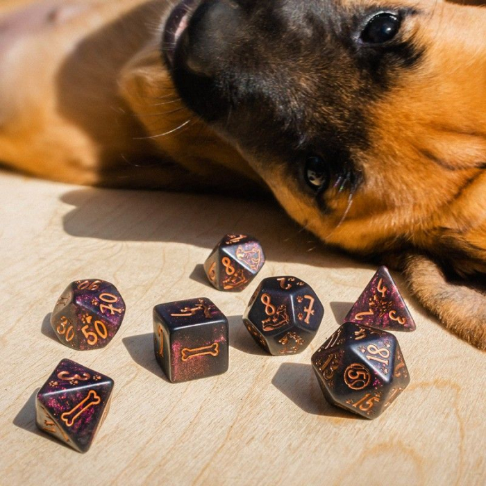 Dogs Modern Dice Set - Luna [4]