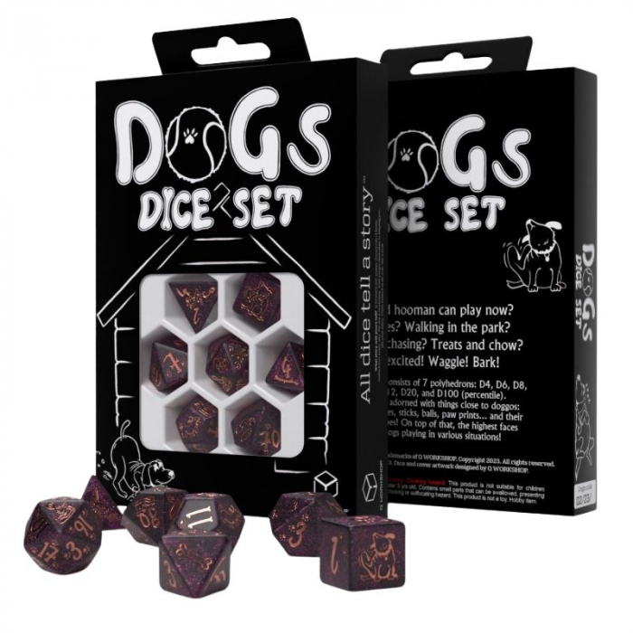 Dogs Modern Dice Set - Luna [2]