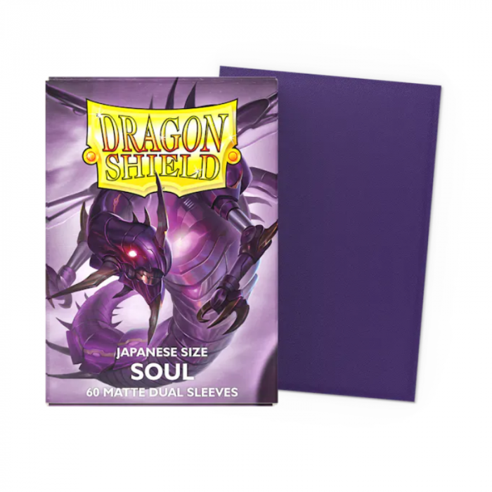 Dragon Shield Japanese Sleeves - Matte Metallic Purple/Soul 59x86mm (60 buc) [3]