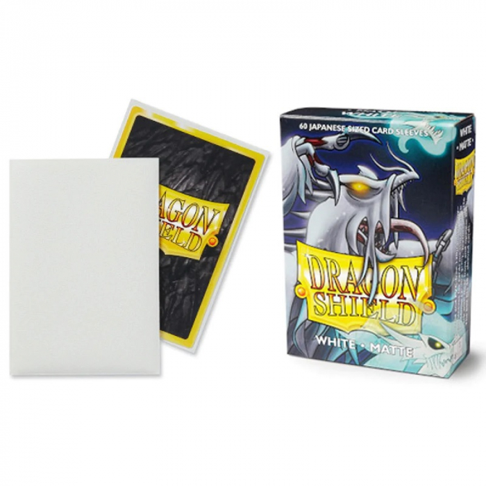 Dragon Shield Japanese Sleeves - Matte White 59x86mm (60 buc) [2]