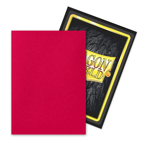 Dragon Shield Standard Sleeves - Dual Matte Fury Alaric, Crimson King 63.5x88.9mm (100 Sleeves) [3]