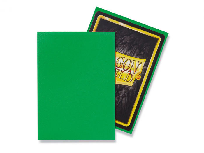 Standard Sleeves: Matte Apple Green 63x88mm (100 buc) - Dragon Shield [2]