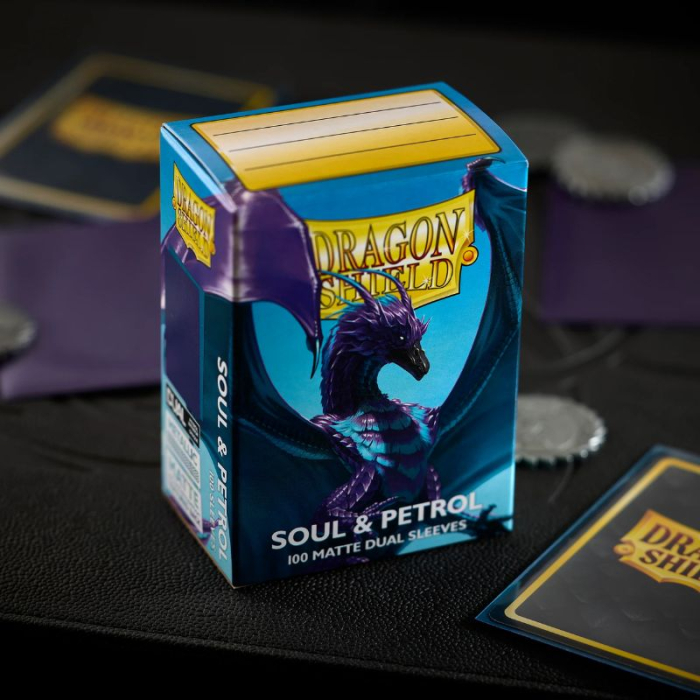 Dragon Shield Standard Sleeves - Matte Dual Soul & Petrol 63x88mm (100 buc) [4]
