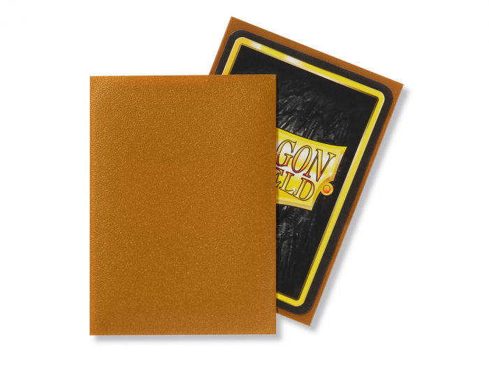 Standard Sleeves: Matte Gold 63x88mm (100 buc) - Dragon Shield [2]