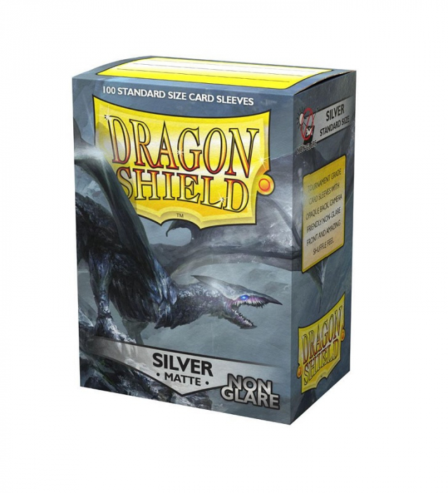 Dragon Shield Standard Sleeves - Matte Silver Non-Glare 63.5x88.9mm (100 buc) [1]
