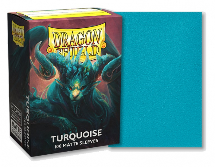 Dragon Shield Standard Sleeves - Matte Turquoise 'Atebeck' 63x88mm (100 buc) [3]