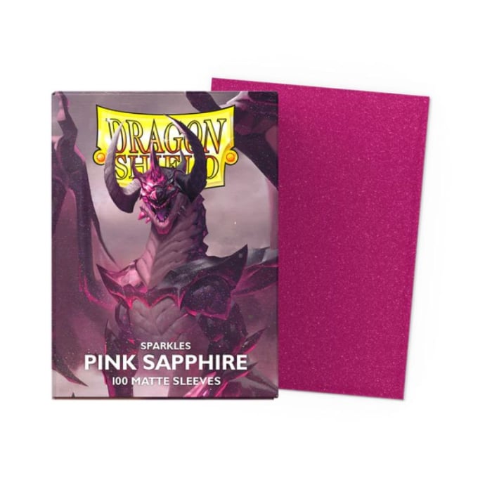 Dragon Shield Standard Sleeves - Sparkle Matte Pink Sapphire 63x88mm (100 buc) [3]