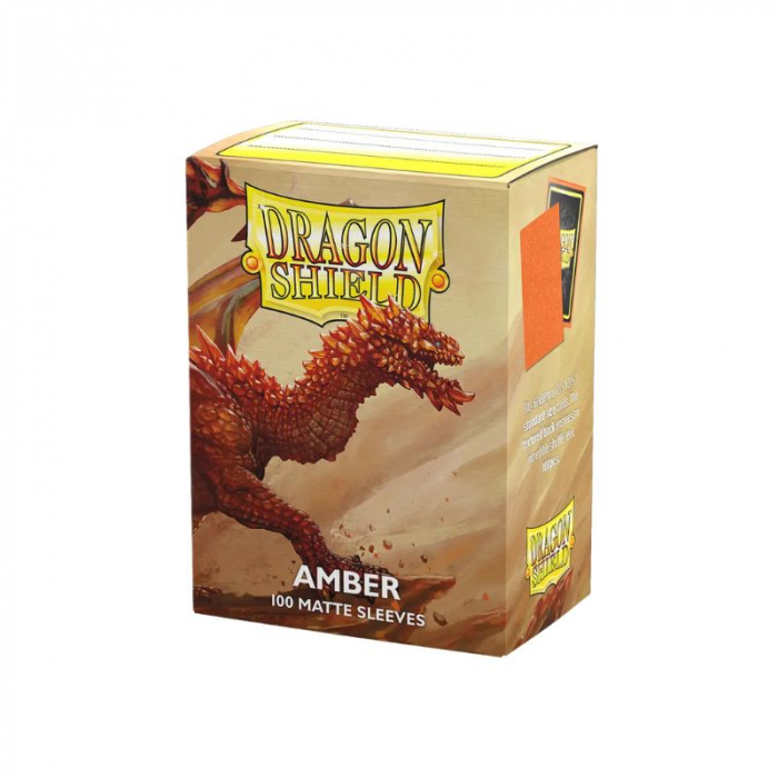 Dragon Shield Standard Sleeves - Sparkly Matte Amber 63x88mm (100 buc) [3]