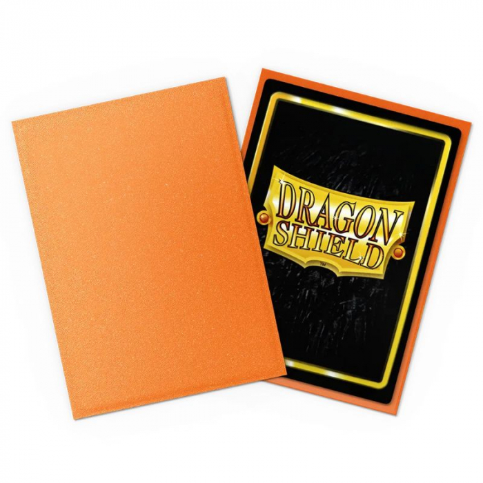 Dragon Shield Standard Sleeves - Sparkly Matte Amber 63x88mm (100 buc) [2]