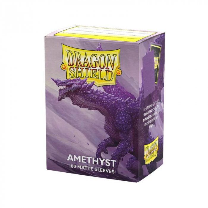 Dragon Shield Standard Sleeves - Sparkly Matte Amethyst 63x88mm (100 buc) [3]