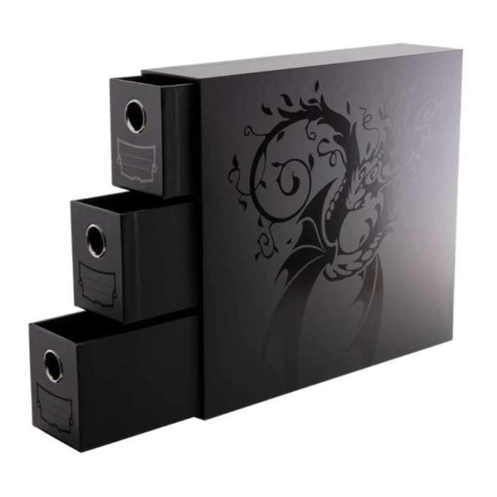 Dragon Shield Fortress Card Drawers XL 3 - Vertical - Black [3]
