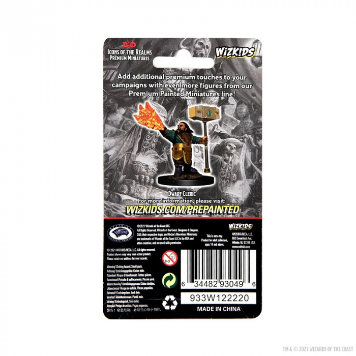 Dwarf Cleric Male D&D Icons of the Realms Premium Figures [3]