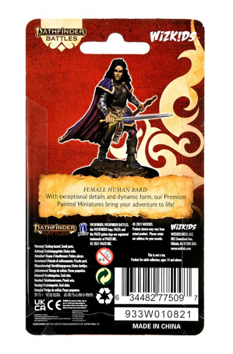 Human Bard Female - Pathfinder Battles Premium Painted Figure (W2) [4]