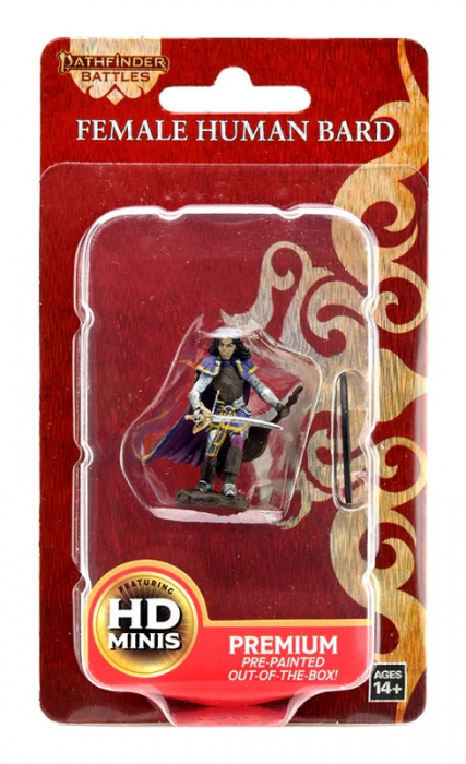 Human Bard Female - Pathfinder Battles Premium Painted Figure (W2) [3]