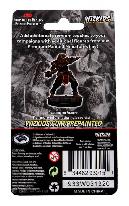 Male Dragonborn Fighter - D&D Icons of the Realms Premium Figures (W3) [4]