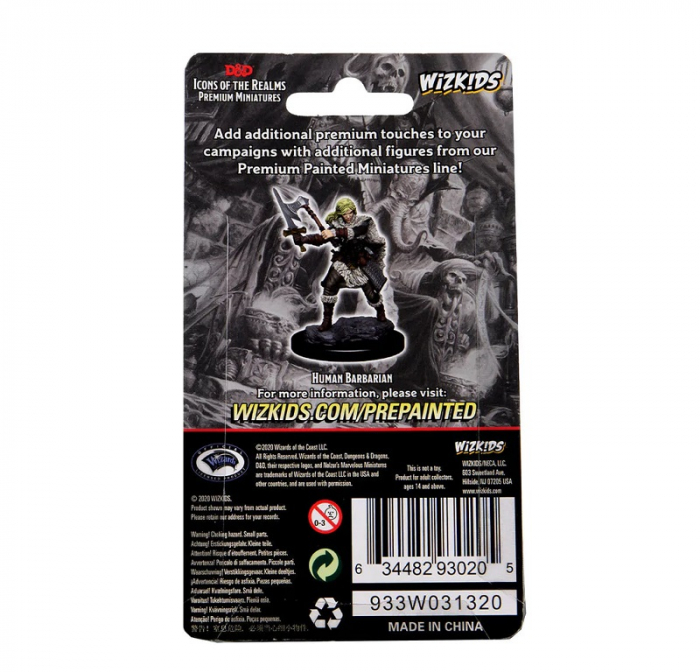 Human Female Barbarian - D&D Icons of the Realms Premium Figures (W3) [3]