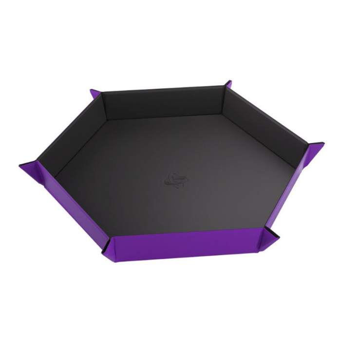 Gamegenic - Magnetic Dice Tray Hexagonal Black/Purple [2]