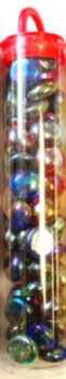 Gaming Glass Stones in Tube - Assorted Iridized (40) [2]