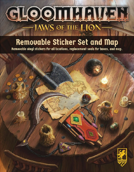 Gloomhaven Jaws of the Lion Removable Sticker Sheet and Map [3]