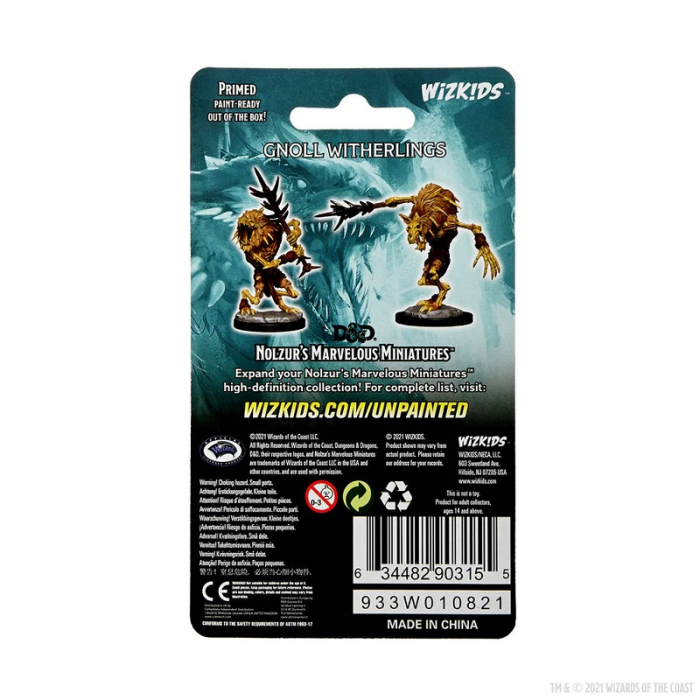 Gnoll Witherlings - D&D Nolzur's Marvelous Unpainted Miniatures (W15) [3]