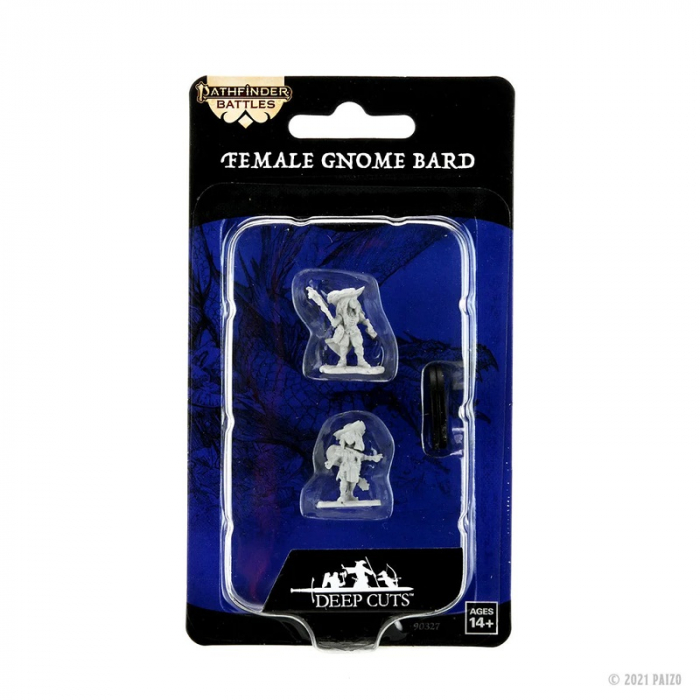 Gnome Bard Female - Pathfinder Battles Deepcuts Unpainted Miniatures (W15) [2]