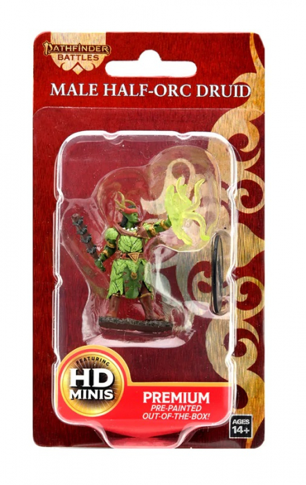 Half-Orc Druid Male - Pathfinder Battles Premium Painted Figure (W2) [3]