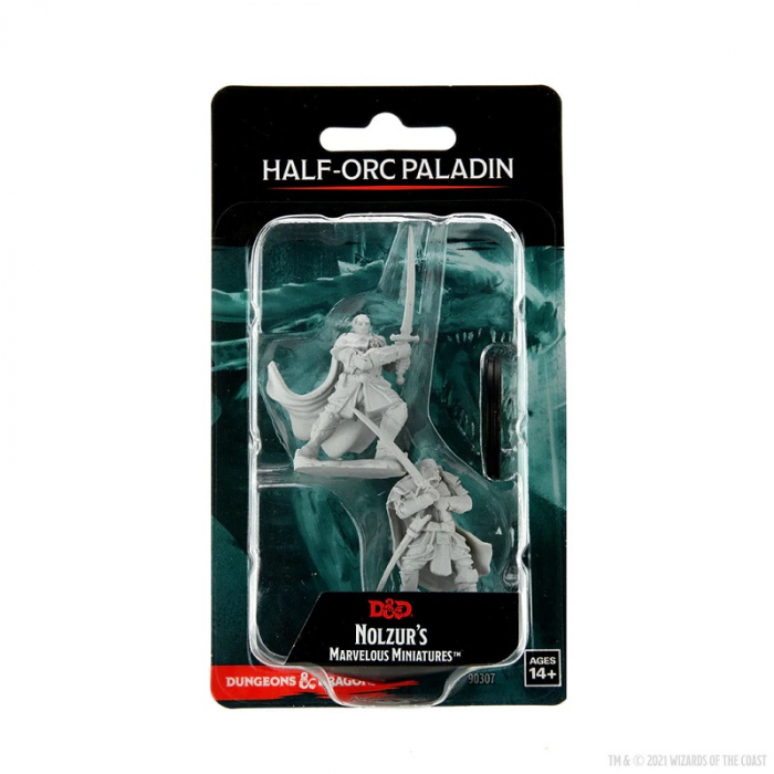 Half-Orc Paladin Male - D&D Nolzur's Marvelous Unpainted Miniatures (W15) [2]