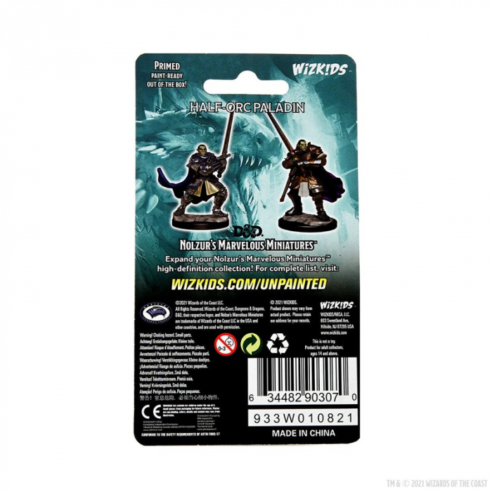 Half-Orc Paladin Male - D&D Nolzur's Marvelous Unpainted Miniatures (W15) [3]