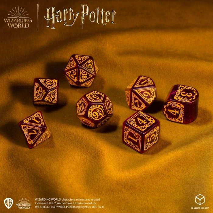 Harry Potter Modern Dice Set - Gryffindor Red (7 dice) [4]