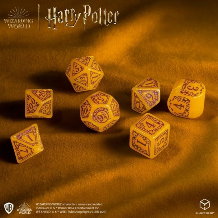 Q-Workshop - Harry Potter Modern Dice Set - Gryffindor Gold (7 dice) [4]