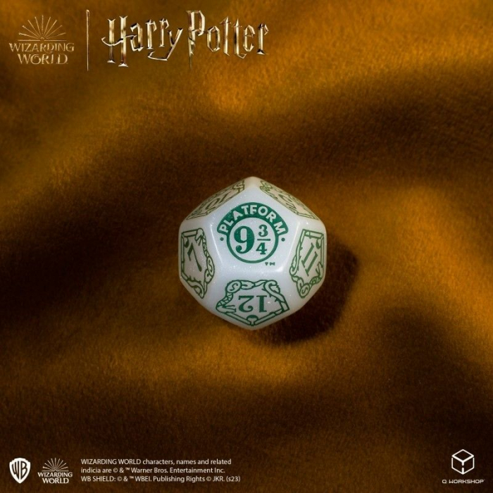 Q-Workshop - Harry Potter Modern Dice Set - Slytherin White (7 dice) [3]