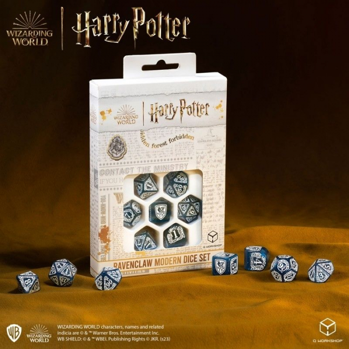 Harry Potter Modern Dice Set - Ravenclaw Blue (7 dice) [5]