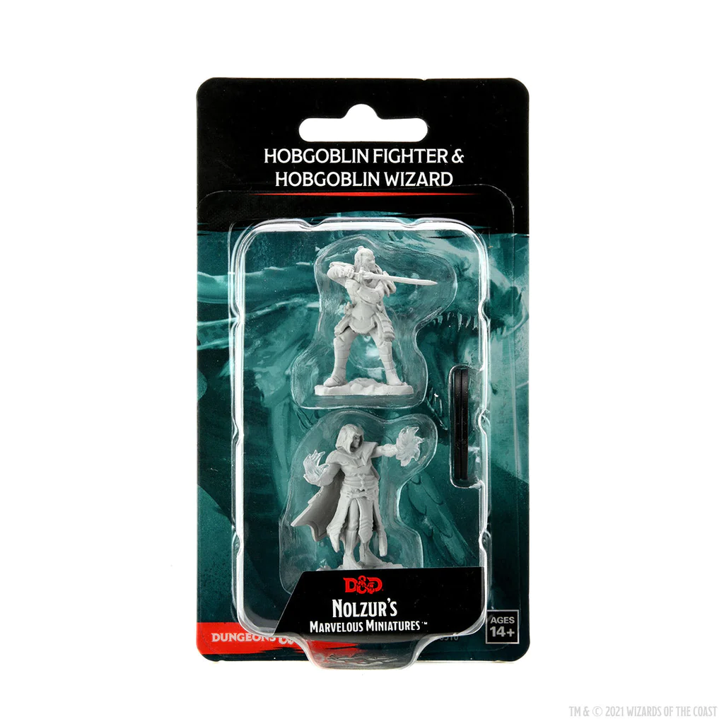 Hobgoblin Fighter Male & Hobgoblin Wizard Female - D&D Nolzur's Marvelous Miniatures (W15) [2]