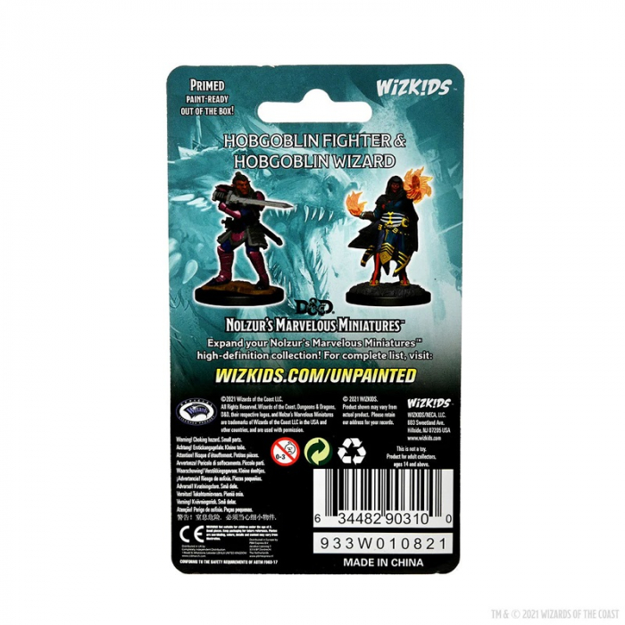 Hobgoblin Fighter Male & Hobgoblin Wizard Female - D&D Nolzur's Marvelous Miniatures (W15) [3]