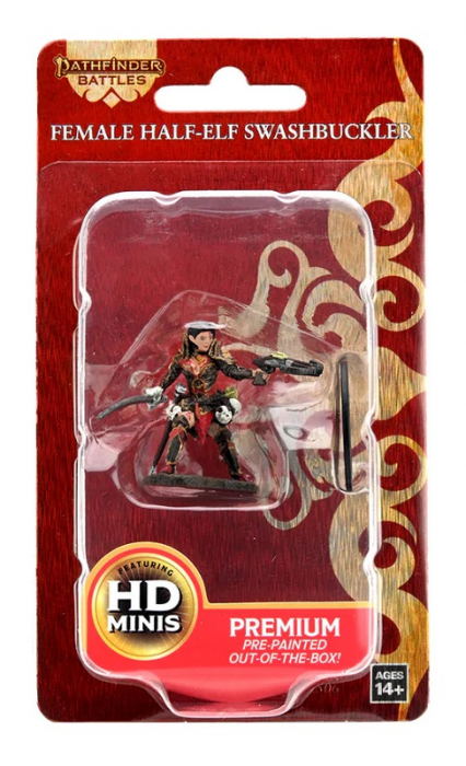 Half-Elf Swashbuckler Female - Pathfinder Battles Premium Painted Figure (W2) [3]