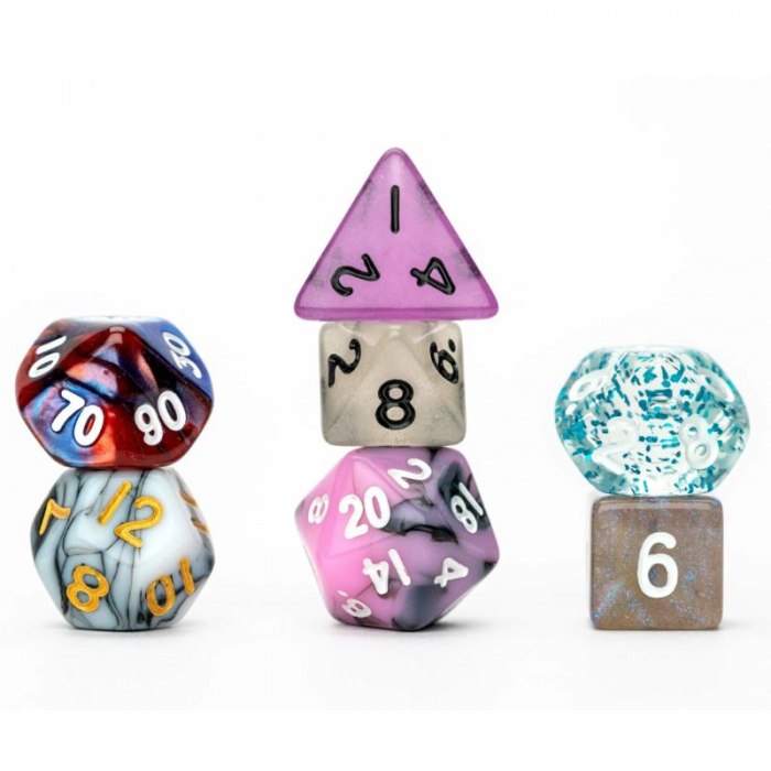 Mystery Misfit Resin Mini Polyhedral Dice Set (14 dice) [3]