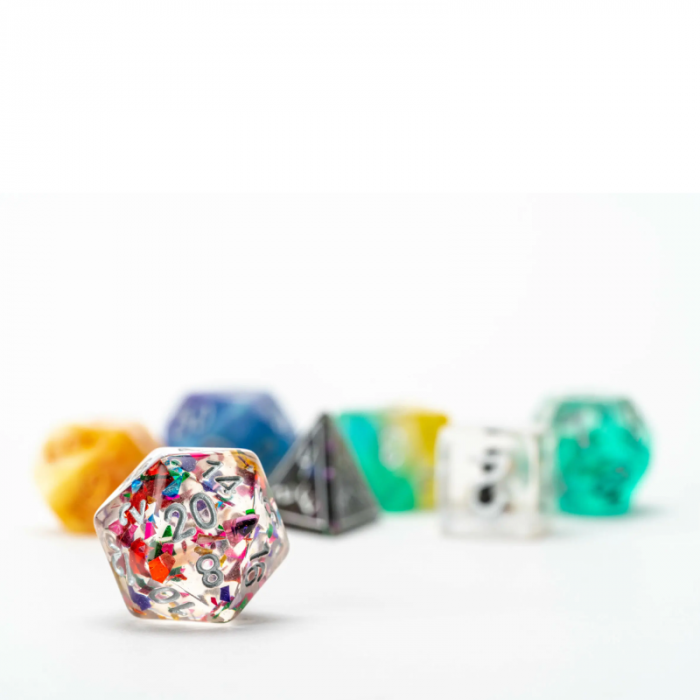 Mystery Misfit Resin Polyhedral Dice Set (7 dice) [2]