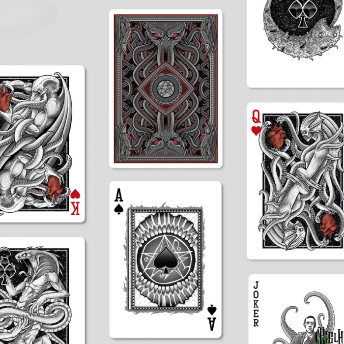 Playing Cards: Poker Black Cthulhu Mythos [2]