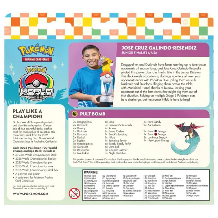 Pokemon - 2025 World Championships Deck - Jose Cruz Galindo-Resendiz Dragapult ex - EN [2]